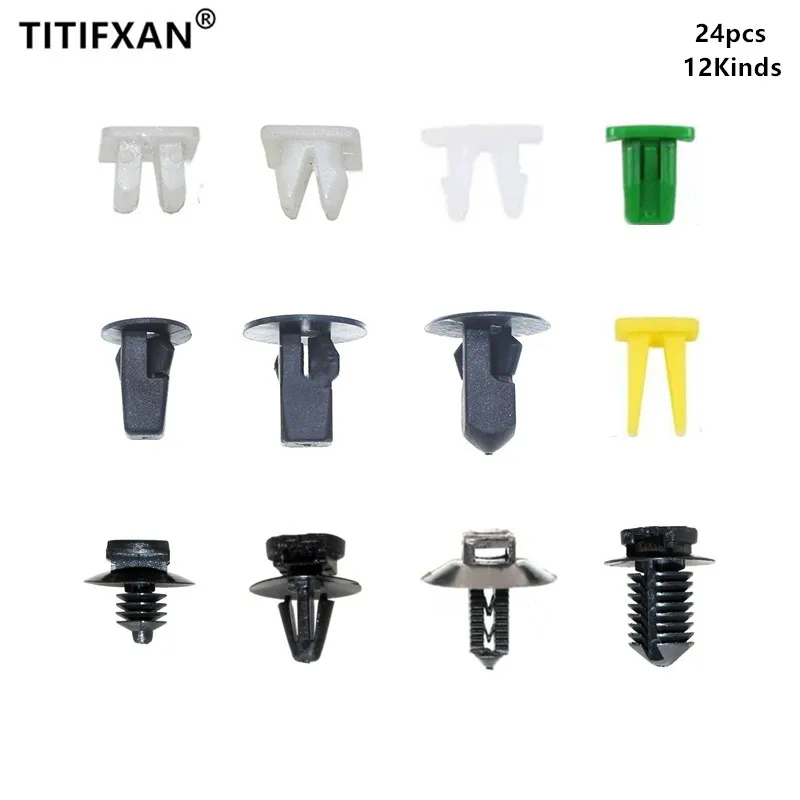 Car light headlight taillight fender screw plastic base fastener clips