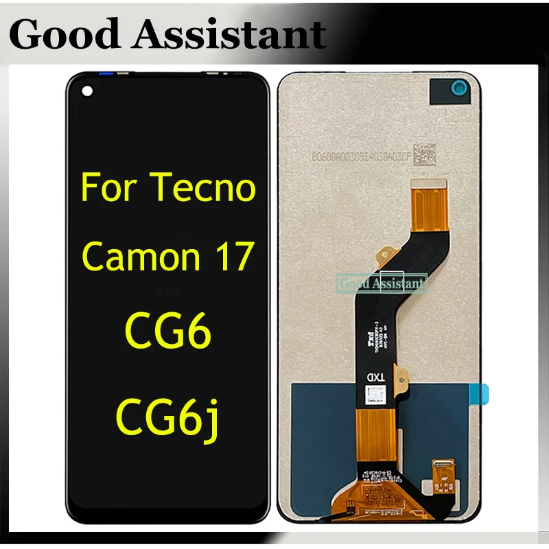 High Quality Black 6.6 Inch For Tecno Camon 17 Cg6 Cg6j Lcd Display