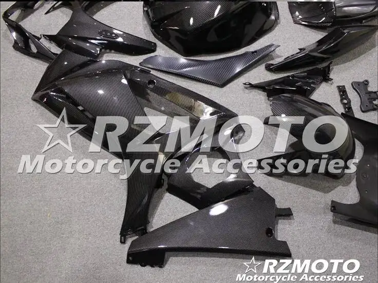 Мотоциклетный обтекатель abs комплект для SUZUKI GSXR1000 K7 2007-2008 углеродное волокно узор переводная вода печать Магазин № 0123