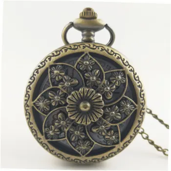 

Vintage Hollow Classic Butterfly Flowers Charm Fashion Men Women Quartz Pocket Watch Unisex Necklace Pendant Chain Gifts
