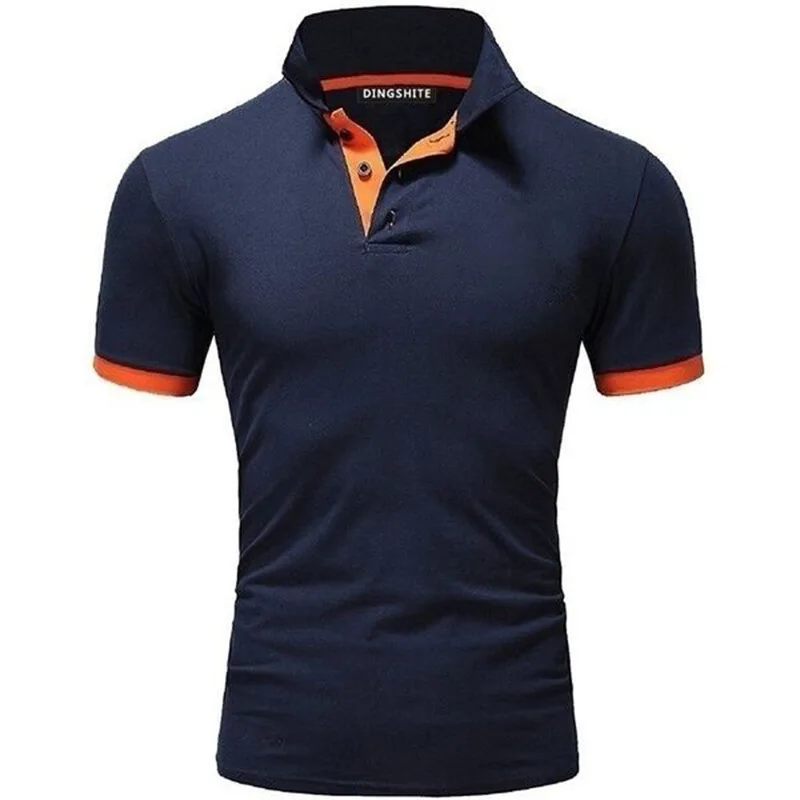 Polo uomo Casual cotone tinta unita Polo t-Shirt traspirante da uomo Golf Tennis abbigliamento di marca Plus po lo - immagine 6