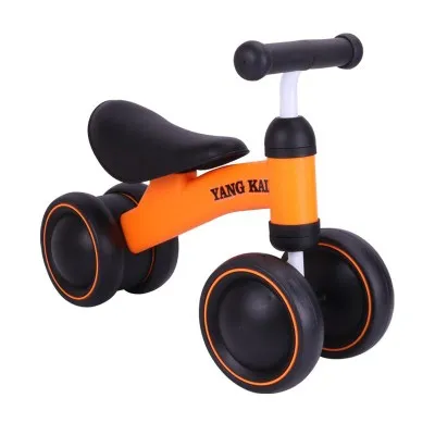 Детская раздвижная балансировочная машина для детей 1-3 лет, ходунки без педалей, качающаяся машина, игрушечная машинка - Цвет: orange