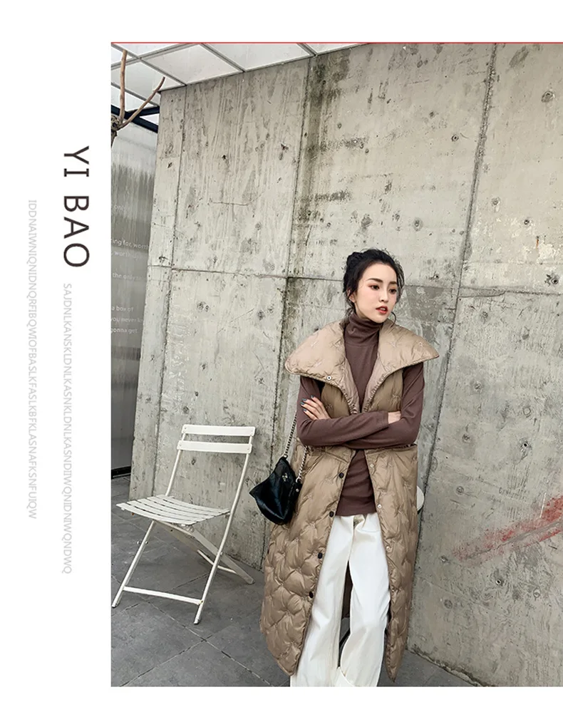 Хлопковое длинное осенне-зимнее пальто Одежда Manteau Femme Dabuwawa Тренч жилет для женщин без Рукавов корейский Tangada Vefadisa YL222