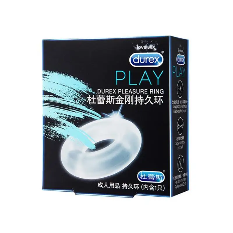 Durex Pleasure Ring for Condom Enlargement Ring Penis Sleeve Extender Sex Toys Erotic Products Ejaculation Delay Penis Extender