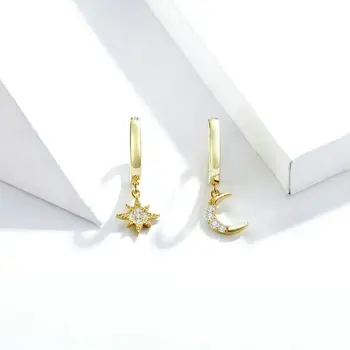 

925 Sterling Silver Pendant Fashion Earrings Jewelry For Women Friend Gift N58F