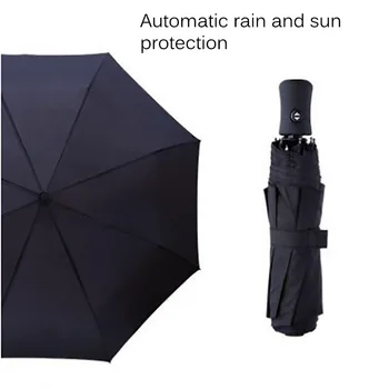 

Wind Resistant Three Folding Automatic Umbrella Rain Women Auto Luxury Big Windproof Umbrellas Men Frame Windproof Parasol