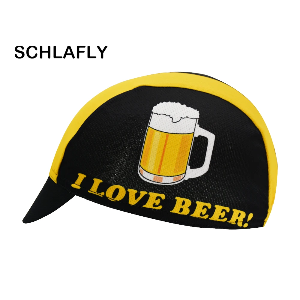 I Iove пивные велосипедные шапочки желтые черные мужские и женские дышащие велосипедные головные уборы быстросохнущая полиэфирная летняя велосипедная шапка schlafly - Цвет: Красный