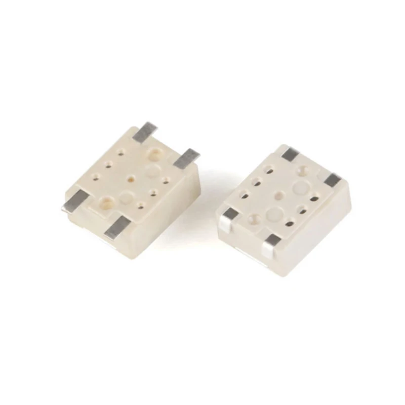 3*4*2.5mm SMD Tact Switch 4 Pin Touch Micro Switch Push Button Switches 3x4x2.5H White Button Car Remote Key 50PCS/LOT tactile push button switch