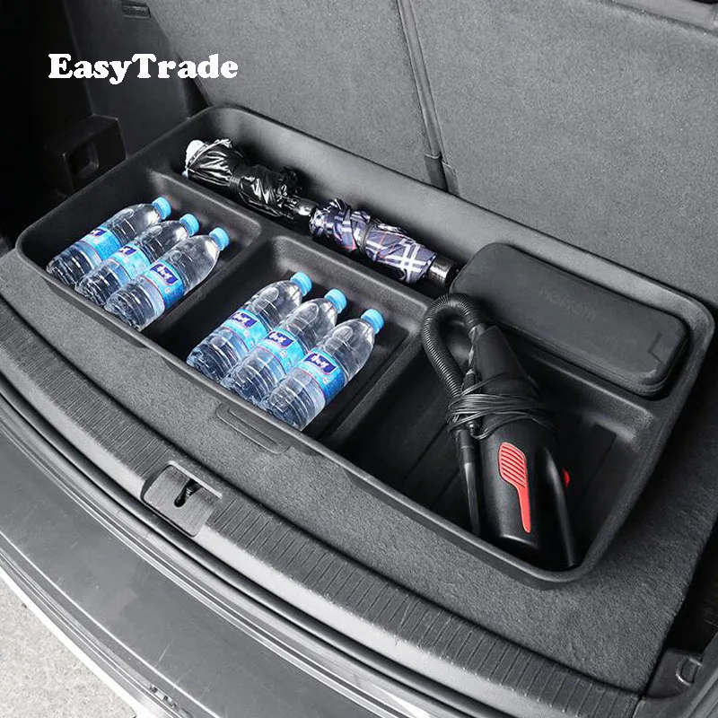 

Car Trunk Storage Boot Liner Luggage Tray Rear Trunk Cargo Box For Volkswagen vw T roc T-roc 2017 2018 2019 Interior Accessories