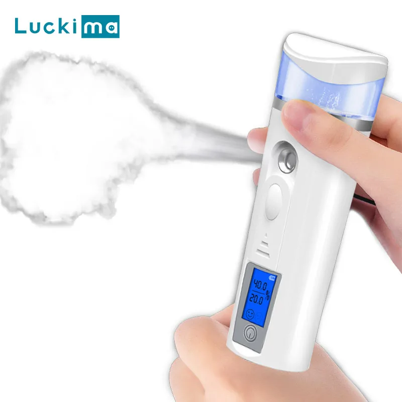 

Portable Nano Facial Humidifier Mist Moisturizing Mini Beauty Instrument USB Rechargeable Skin Moisture Measure Milk Toner Added