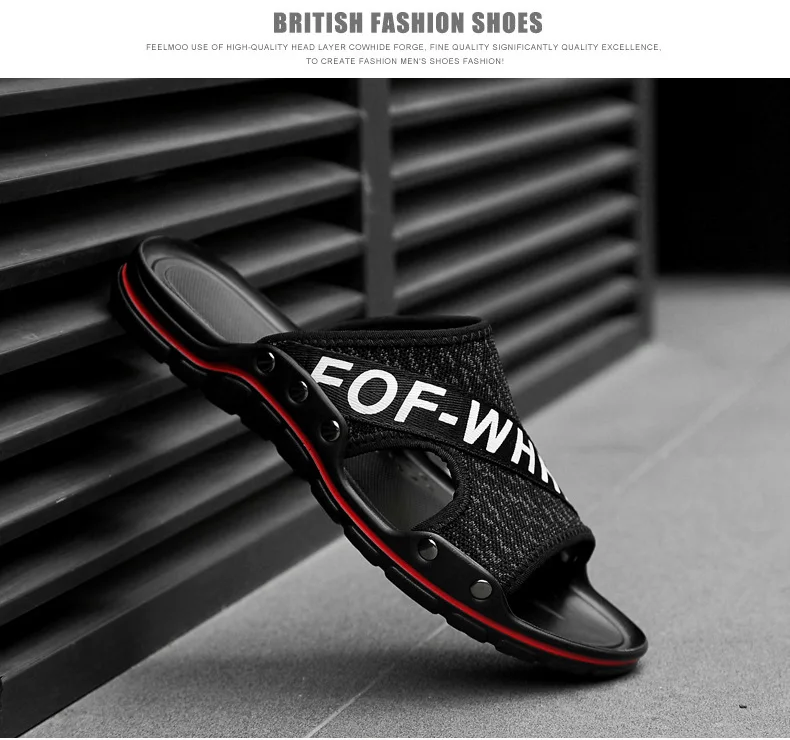 Hot Selling Plus-sized Menswear-Style Leather Anti-slip Slipper Soft-Sole Trend Korean-style Casual Sandals Men's