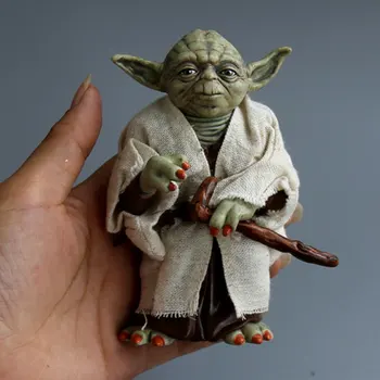 

Star Wars Yoda Darth Vader Action Figure Doll Toys The Force Awakens Jedi Master Yoda baby Anime Figures Lightsaber