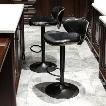 

Bar chair lift rotating simple bar chair front bar stool backrest high stool home