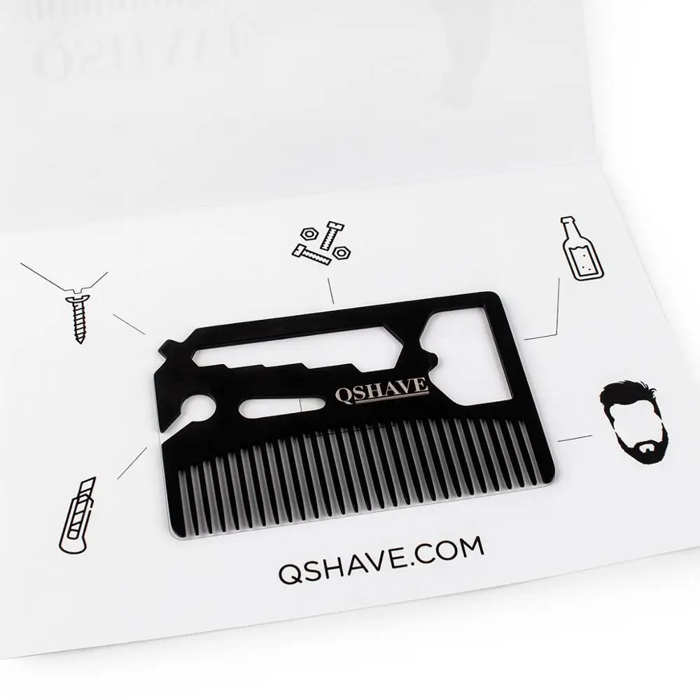 Многофункциональная Универсальная Расческа для бороды QSHAVE помещается в ваш