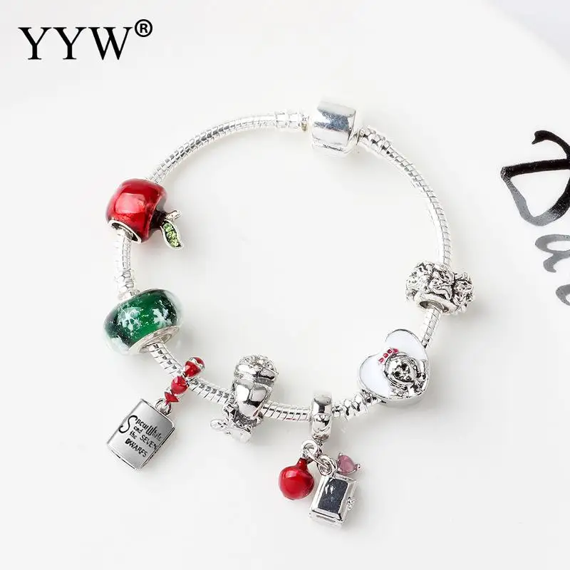 Рождественские ювелирные изделия, браслет с шармом, серебряные металлические браслеты для женщин, браслеты, женские браслеты, браслет на руку, подарки, Bileklik