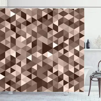 

Shower Curtain for Bathroom 72x72 Abstractive Kingly Abstract Geometric Colorful Pattern Back Backcloth Blank Non Changeable