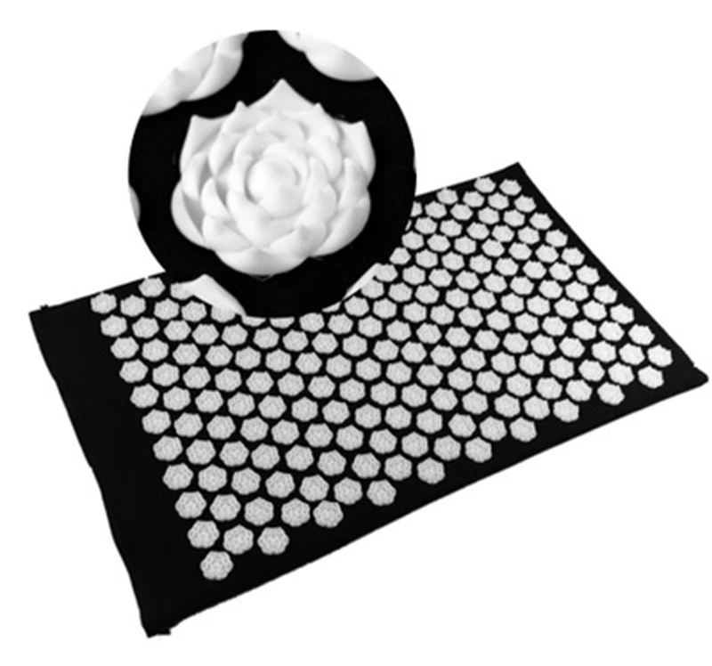 Massager Cushion Acupuncture Sets Relieve Stress Back Pain Acupressure MatPillow Massage Mat Rose Spike Massage and Relaxation (7)