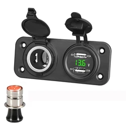 Adaptateur de voiture à Din Hella chargeur allume cigare 12V à 5V Usb prise de cigare voltmètre montage sur panneau 2,1a chargeur étanche 