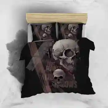 

Skull 3D Printed Duvet Cover Set Twin Full Queen King size Beds Cover Single Double 2/3pcs