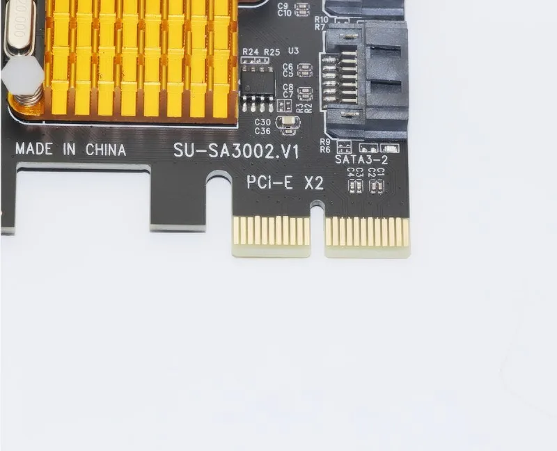ASMedia1062 PCIe PCI Express SATA 3,0 карты с кронштейн 2 Порты и разъёмы SATA III SSD SATA 6 Гбит Адаптер большой радиатор для ПК SSD HDD IPFS добычи полезных ископаемых