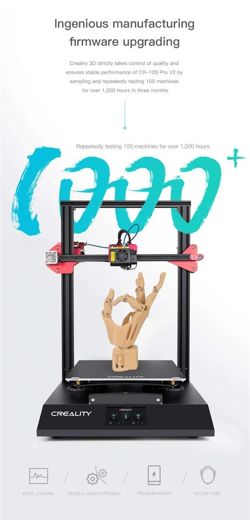 Creality CR-10S Pro V2 3D Printer with BL Touch, Silent Mainboard