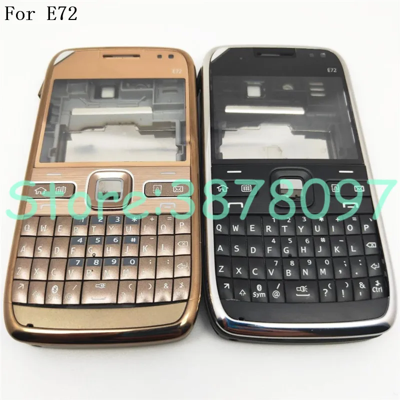 100% Оригинальный чехол для Nokia E72 Передняя Лицевая панель Корпус + задняя