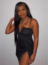 Pelucas de cabello humano brasileño liso para mujeres negras, 26, 28, 30 pulgadas, 13x4, sin pegamento