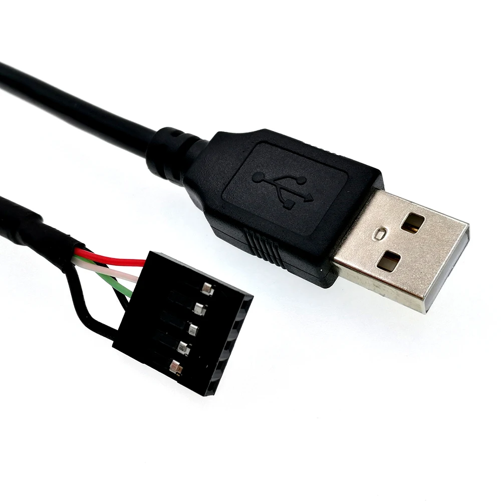 

USB 2.0 A male plug to 5Pin Female 0.1" USB Header PCB Motherboard Convertor Adapter Cable 0.5M