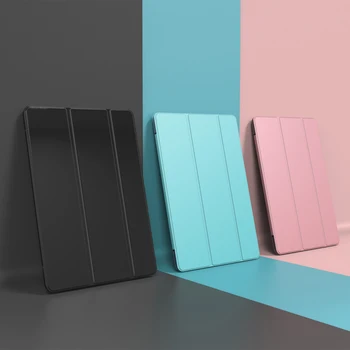 

For Apple Ipad Pro 9.7 Inch case ,Model A1673 A1674 A1675 Ultra Slim Three Fold Silicone Soft Back Smart Stand Cover