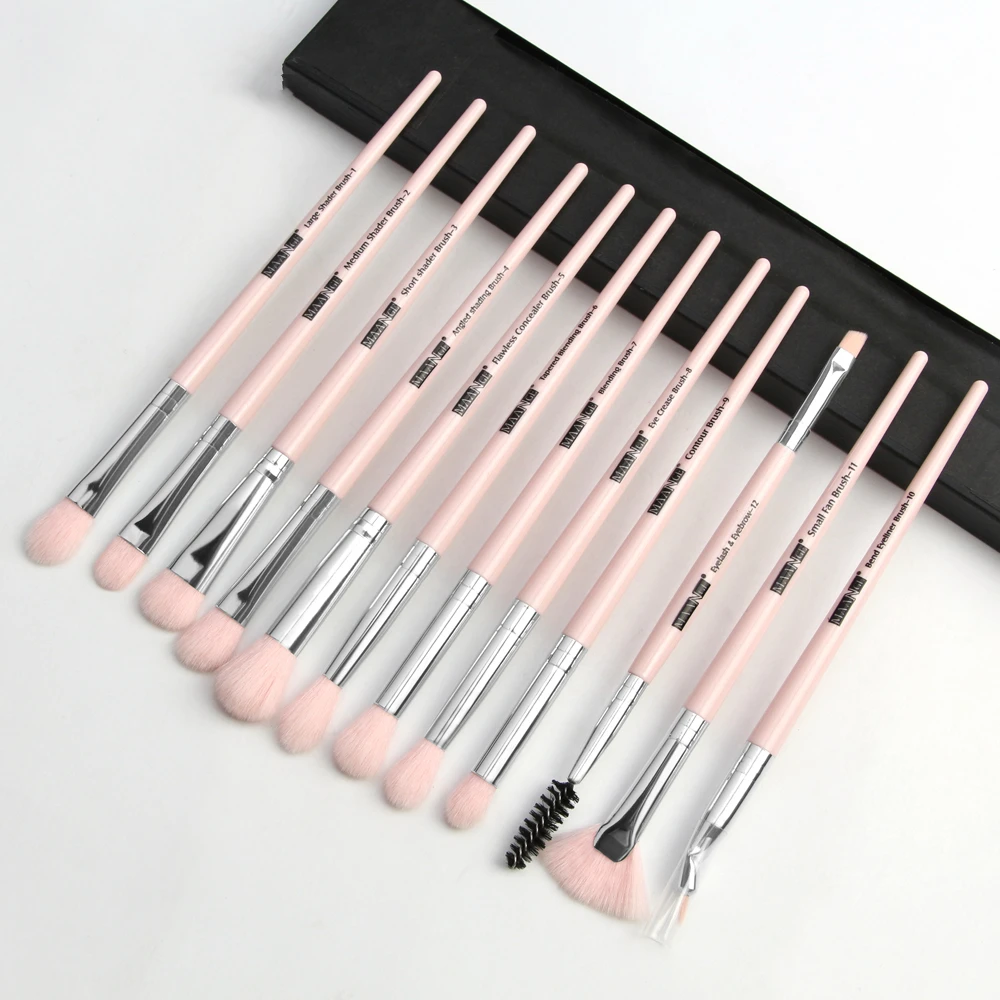 

Makeup brushes set professional 12 pcs/lot Makeup Brushes Set Eye Shadow Blending Eyeliner Eyelash Eyebrow Brush For Makeup Tool