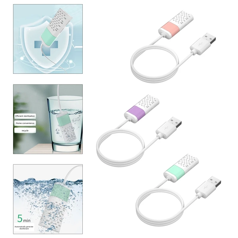 Generador de desinfectante portátil para hogar, máquina esterilizadora de agua con ácido hipocloroso eléctrico DIY para viaje
