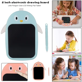 

LCD Writing Tablet Reusable Erasable Writer 8 Inch Colorful Digital Learning Board with Auto-Lock for Kids NSV775
