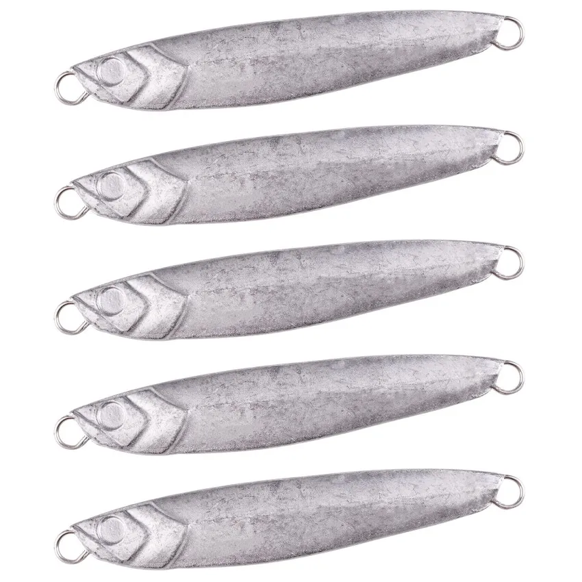 20pc Blank Metal Jig Jigging Spoon 7g 40g DIY Unpainted Shore Casting