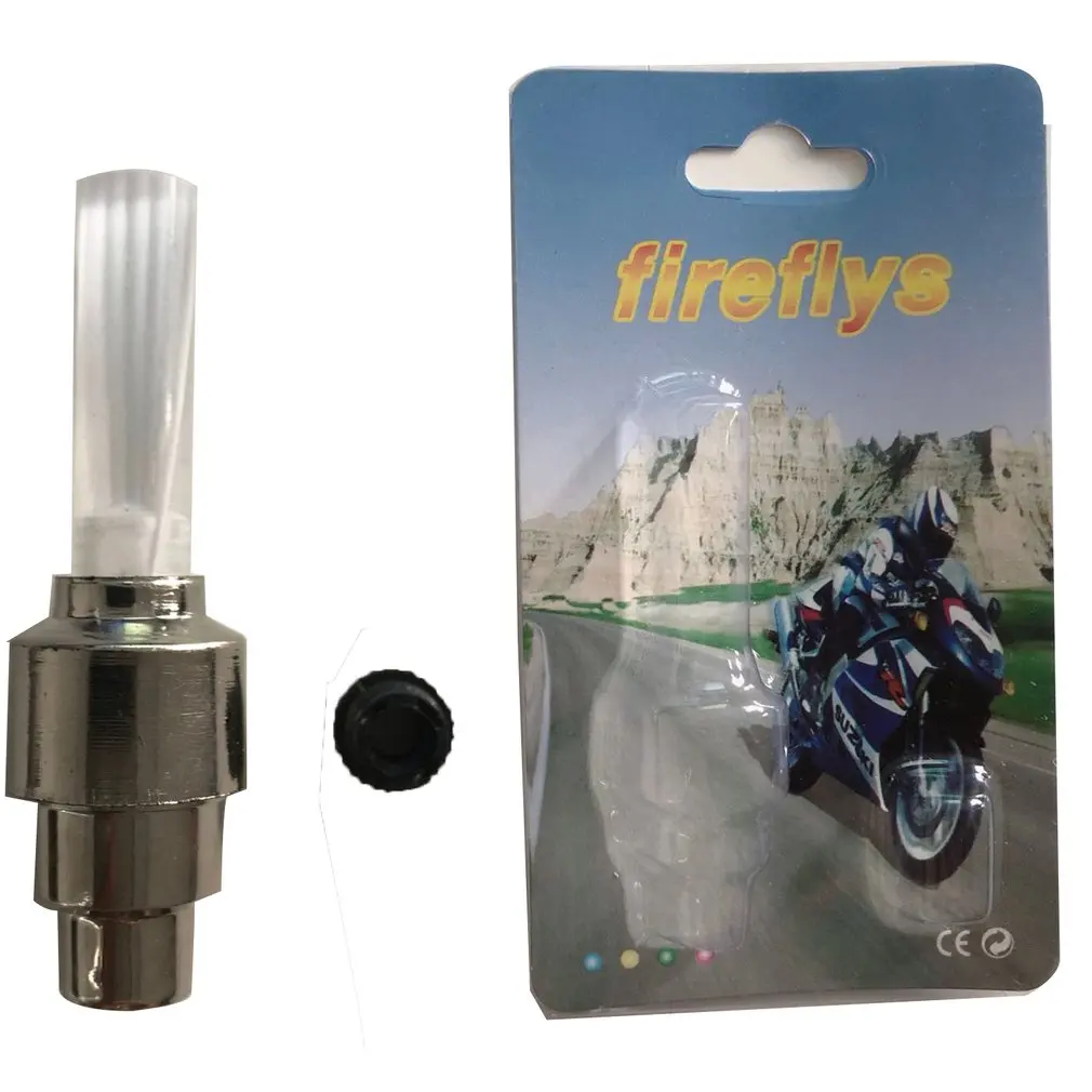 1PCS Bicycle LED Light Tire Valve Cap Bicycle Flash Light Mountain Road Bike Cycling Tyre Wheel Lights LED Neon Lamp Cover Wheel