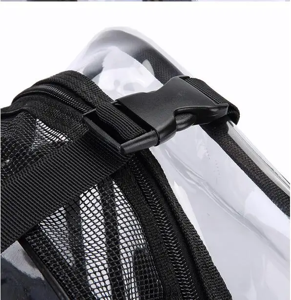 Pet carriers dog cat travel bag transparent space backpack pet outdoor chest bag breathable school bag pet backpack with mat