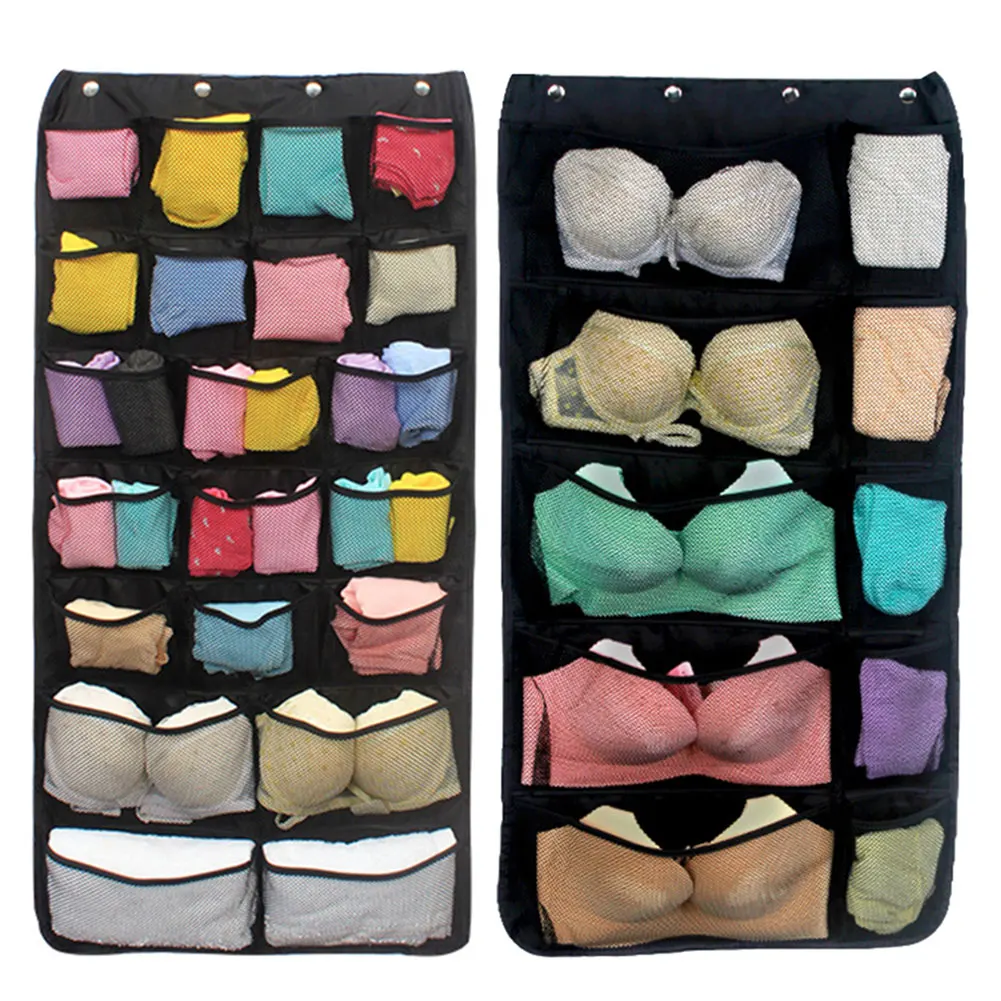 42/31-Pocket Wardrobe Hanging Organizers Bra Underwear Socks Storage Pouch Bag Organizer