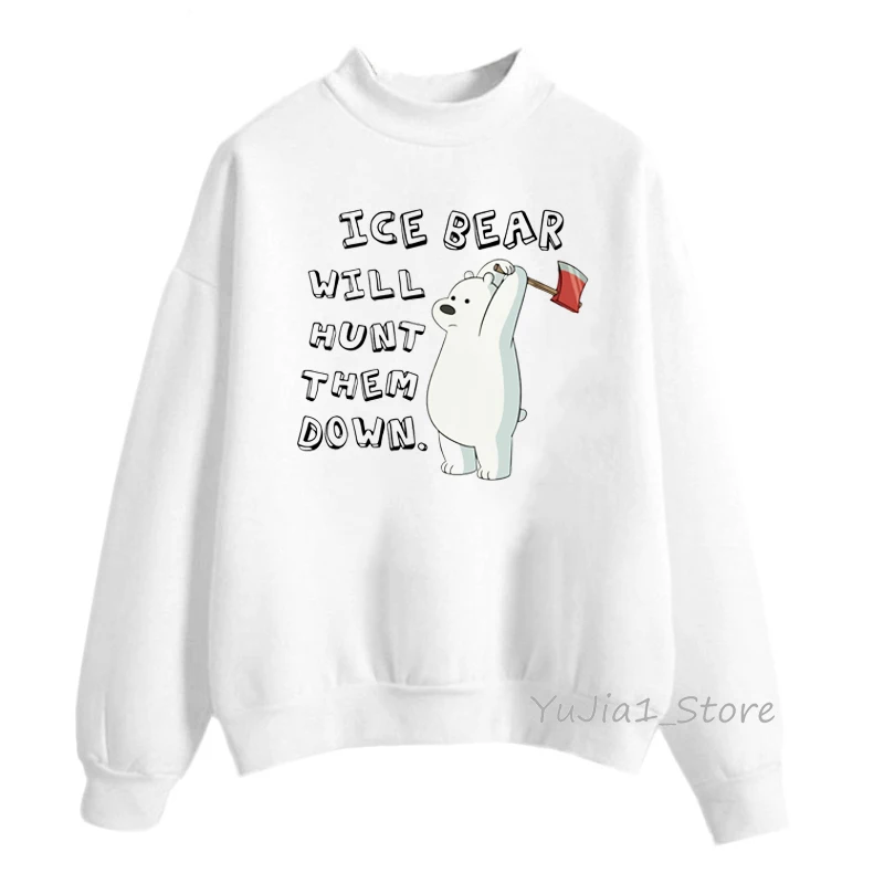Y42403 W Зимняя одежда для женщин Kawaii, толстовка с медведем, забавный рисунок панды, худи, женские толстовки, милый спортивный костюм - Цвет: Y42403 W