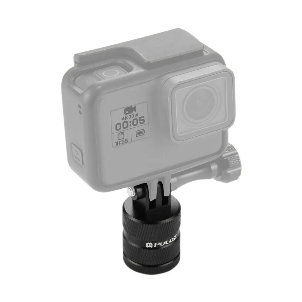 PULUZ Lightweight Aluminum 360 Degree Rotation CNC Swivel Pivot Arm Tripod Mount For Hero 6 5 4 3 Go pro accessories