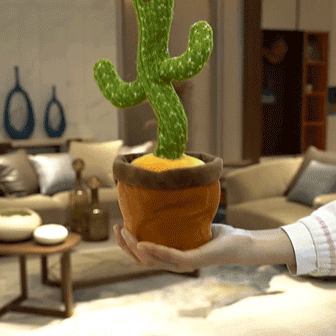 Jouet en peluche Cactus, plante en peluche électrique, sans batterie, peut enregistrer, danse, chant, mouvement, rotation, meilleur cadeau d'anniversaire pour enfants | AliExpress