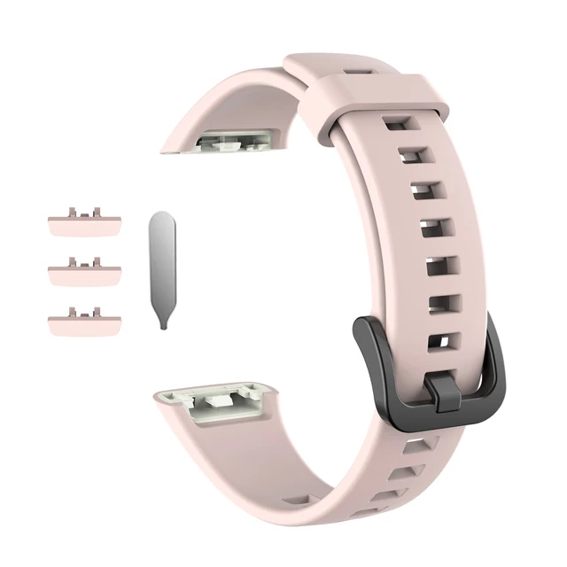 Soft Silicone Band Straps For Huawei Band 6 Smart Watch Wristband Replacement Smart Watch Strap For Huawei Honor Band 6 Correa Pink