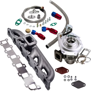 

Turbocharger KITS 4.2L + Manifold For Nissan Safari TD42 GQ GU Y60 Y61 T3 T4 TURBO Oil Cooled 0.5 - 1bar Turbolader Supercharger
