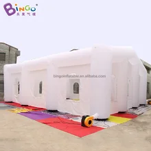 Настраиваемый размер 12 x10x5M надувные белые свадебные палатки/Большой Надувной Шатер События/открытый надувной игрушечный шатер