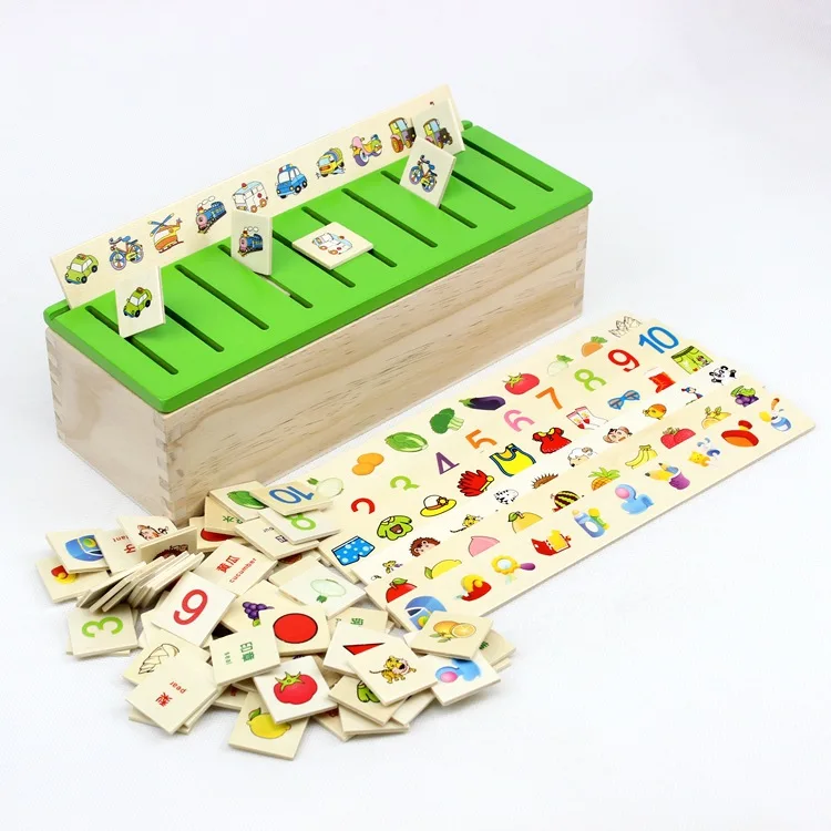 

Children Learning ENLIGHTEN Knowledge Shape Box Classification Box Wooden Matching Learning Mathematics Baby Early Childhood Edu