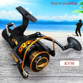 

KV Series Fishing reel Metal Single bearing Fisher 14BB Front/Rear Brake