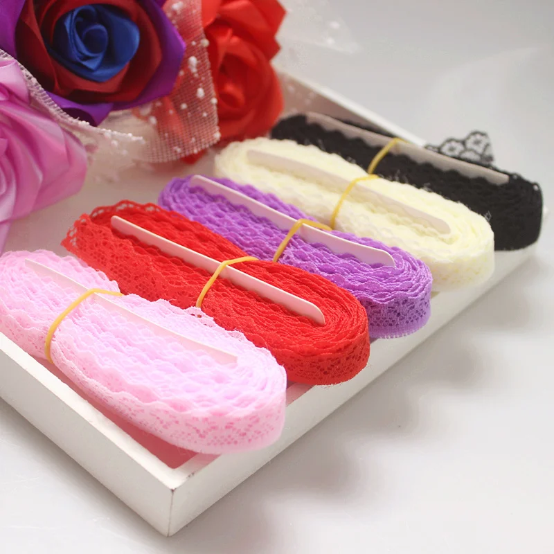 

1M Embroidery Lace Fabric 1.3cm Guipure Lace Trim Curtain Ribbon Crafts Materials Sewing Trimmings Dress Decoration encajes ZQ16