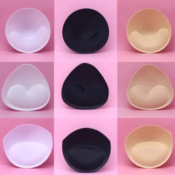 

1pair Women Bra Pads Sponge Invisible Insert Swimsuit Bikini Breast Push Up Enhancers Chest Cup Lady Bra Intimates Accessories