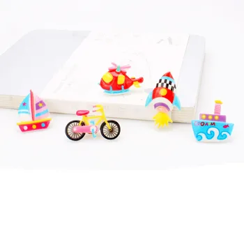 

5pcs Traffic Bicycle Plane Ship INS Decor Push Pins for Cork Board Thumbtacks Metal Map Tacks Pin Fixed Nail with Steel Point