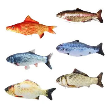 

Electric Catnip Cat Toy Fish Realistic Plush Wagging Fish Pet Interactive Gift