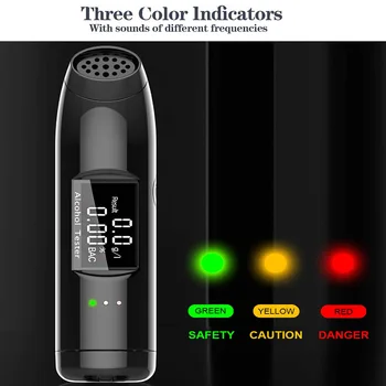 

2020 Newest Breath Alcohol Tester Professional Breathalyzer With LCD Screen Digital Alcohol Detector Powered By USB Charger