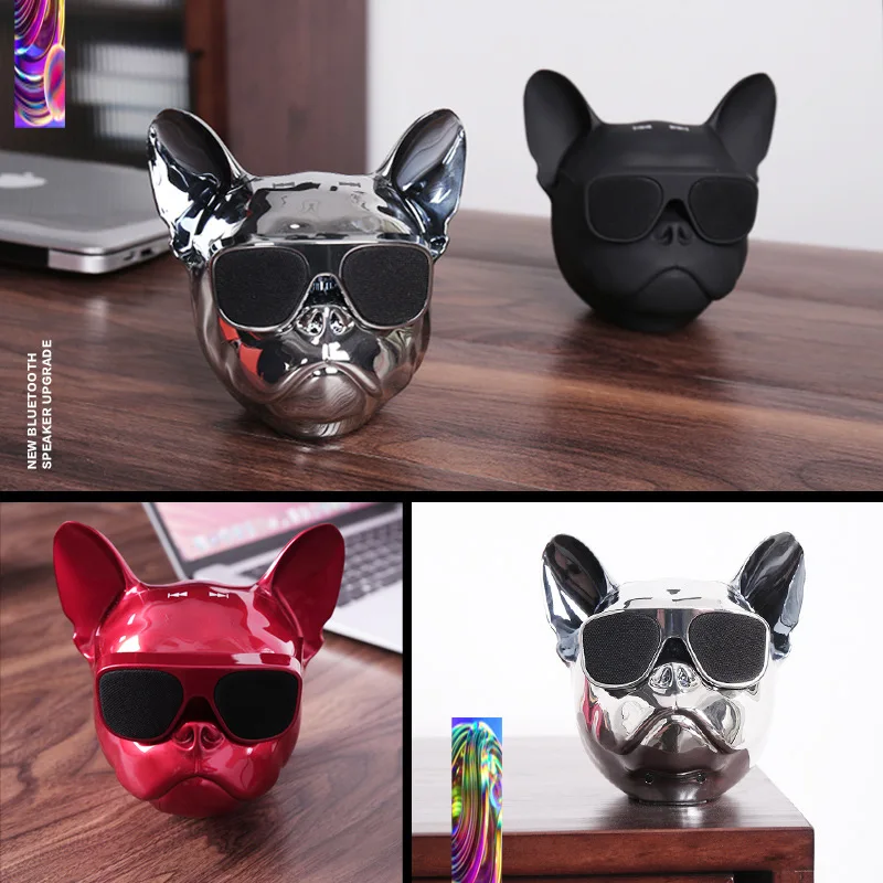 Portable Bluetooth Speaker 3D Model Bulldog HIFI Creative Cartoon Dog Outdoor Computer Subwoofer | Электроника